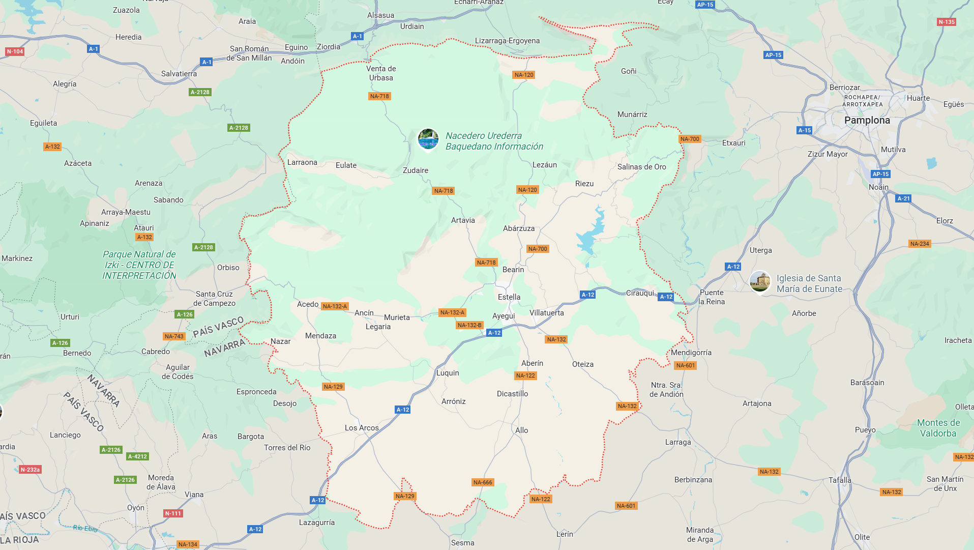 Mapa de Tierra Estella